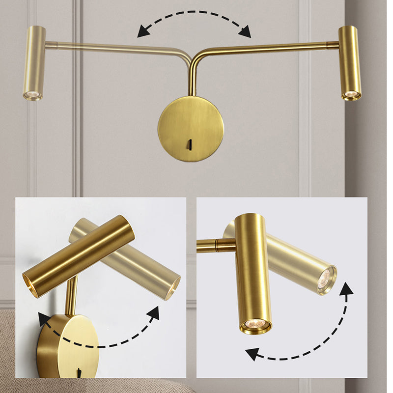 Luz de pared de lectura de aluminio moderna Luz LED LED LOW LIGHTIVE para dormitorio