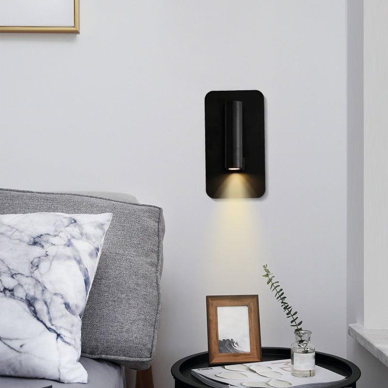 Minimalismo in metallo a parete a parete illuminazione a parete a 1 luci per la camera da letto