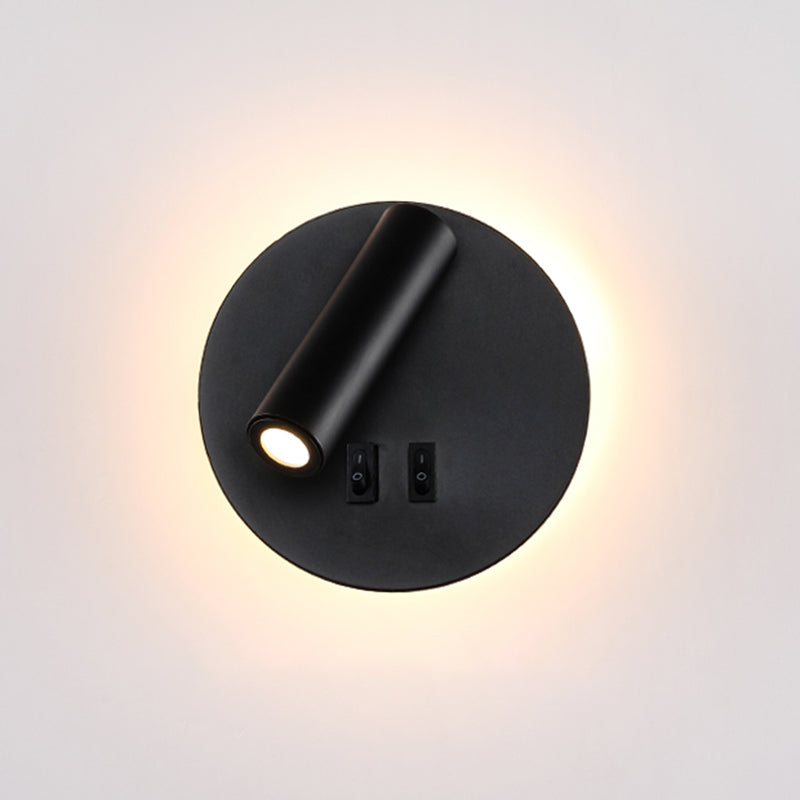 Minimalismo in metallo a parete a parete illuminazione a parete a 1 luci per la camera da letto