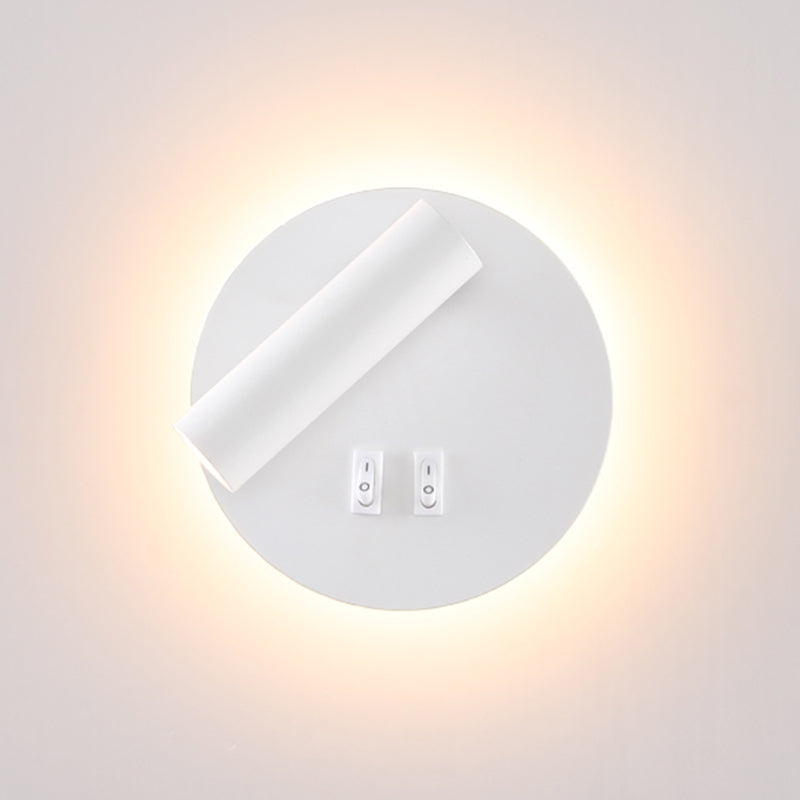 Minimalismo in metallo a parete a parete illuminazione a parete a 1 luci per la camera da letto