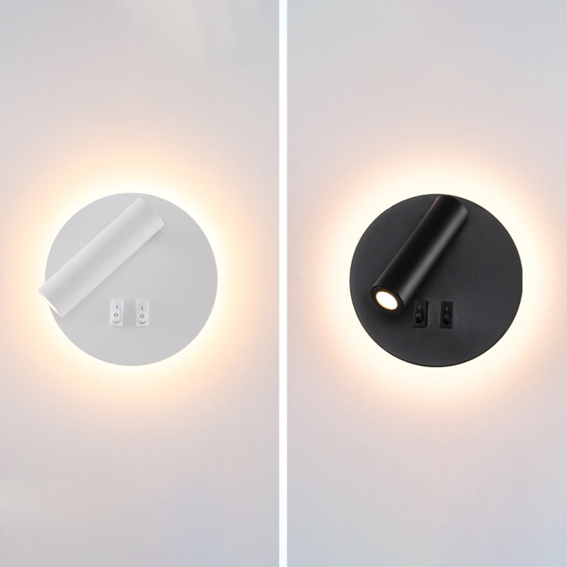 Minimalismo in metallo a parete a parete illuminazione a parete a 1 luci per la camera da letto