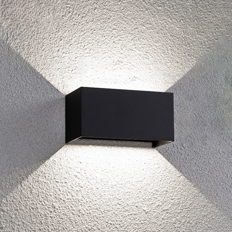 Rechthoek wand gemonteerde lamp moderne eenvoud aluminium wandmontage lamp voor woonkamer