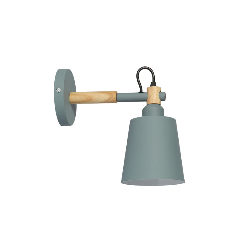 Metal Cone-Shaped Wall Lighting Fixture Minimalist Style Wall Mounted Light Fixture
