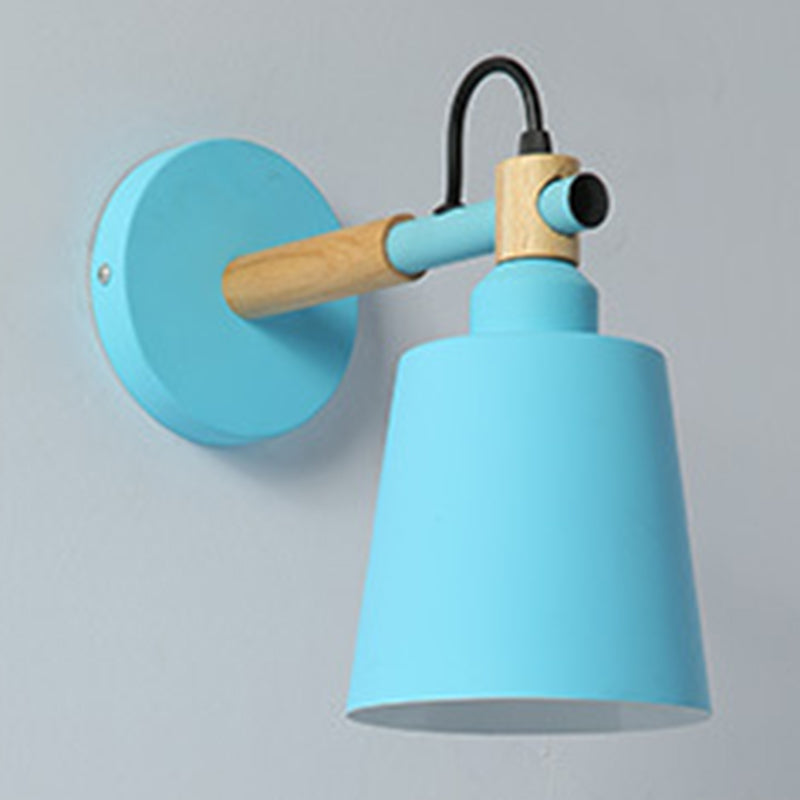 Metal Cone-Shaped Wall Lighting Fixture Minimalist Style Wall Mounted Light Fixture