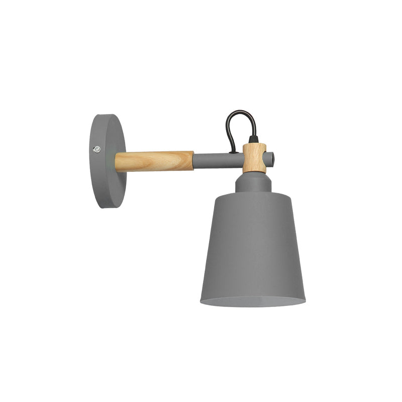 Metal Cone-Shaped Wall Lighting Fixture Minimalist Style Wall Mounted Light Fixture