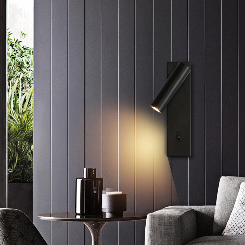 Minimalismo in metallo a parete a parete illuminazione a parete a 1 luci per la camera da letto
