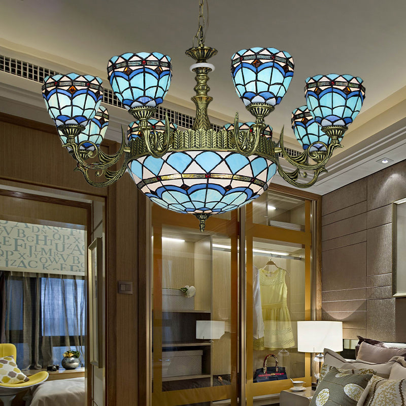 Chandelier suspendu incurve