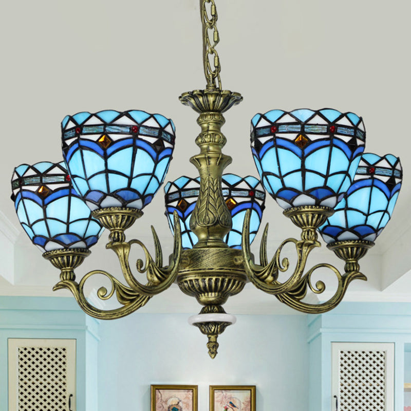 Chandelier suspendu incurve