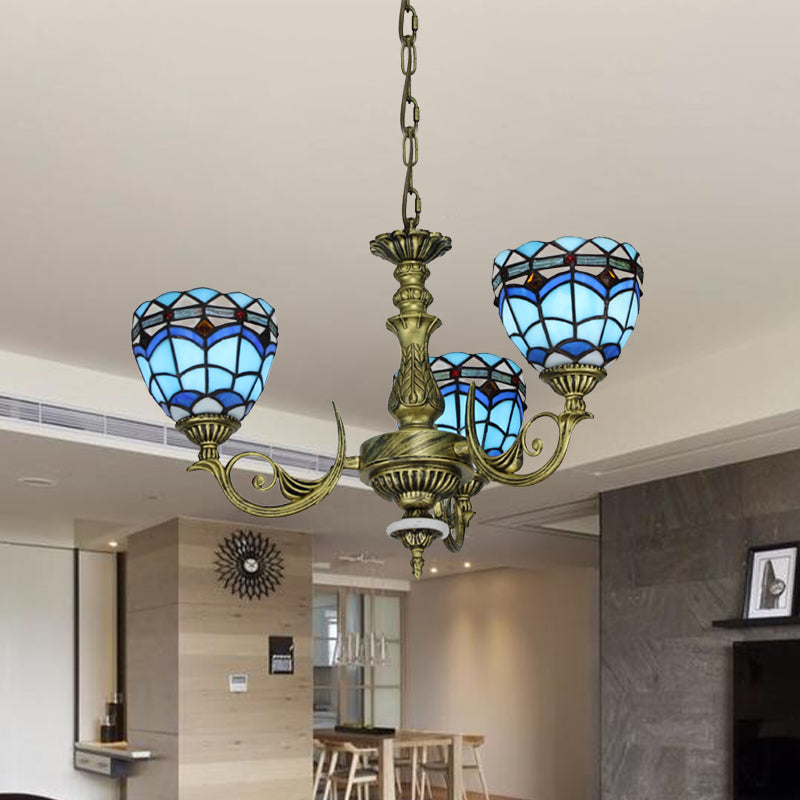 Chandelier suspendu incurve
