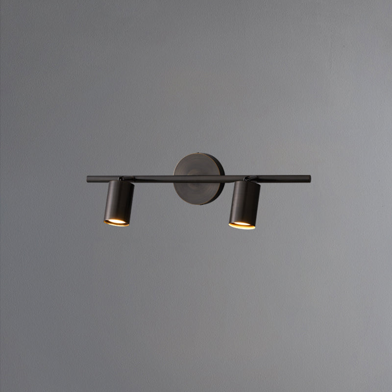 Postmodern Simplicity Cylinder Vanity Sconce Lights Brass Wall Mount Light Fixture for Bathroom