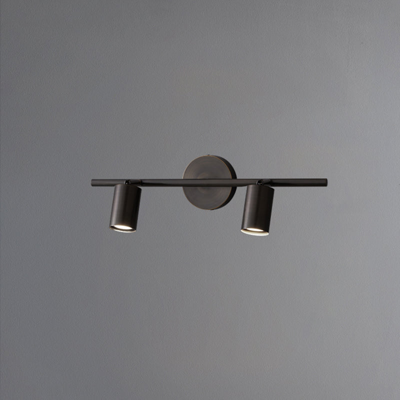 Postmodern Simplicity Cylinder Vanity Sconce Lights Brass Wall Mount Light Fixture for Bathroom