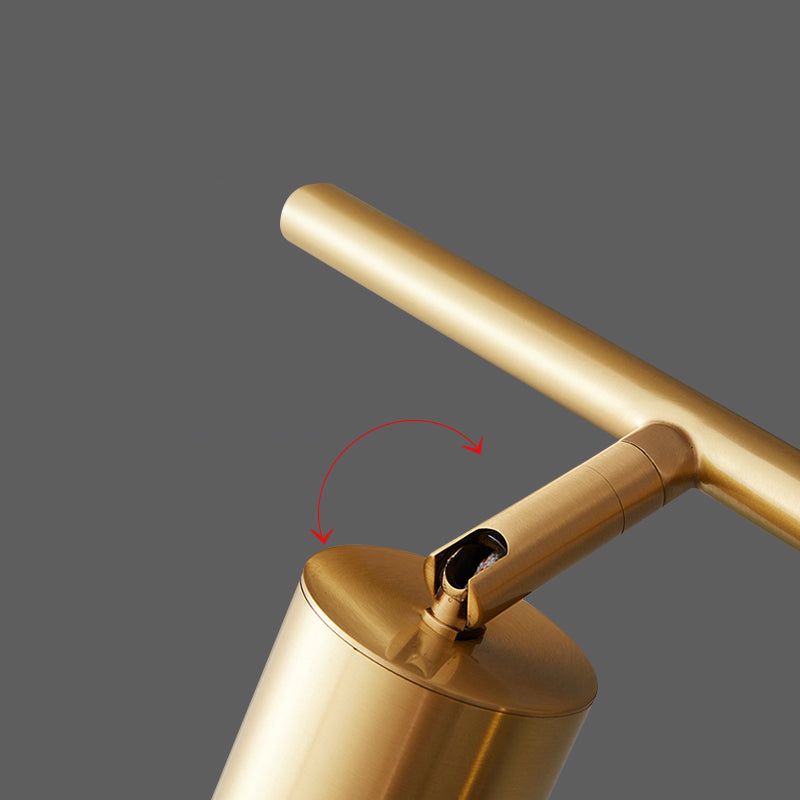 Postmodern Simplicity Cylinder Vanity Sconce Lights Brass Wall Mount Light Fixture for Bathroom