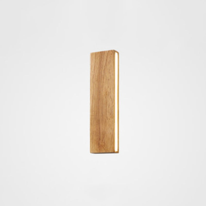 Rectangle Wall Mounted Lamp Modern Simplicity Wood Wall Mount Lamp for Living Room
