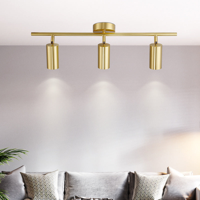 Postmodern Simplicity Cylinder Vanity Sconce Lights Brass Wall Mount Light Fixture for Bathroom