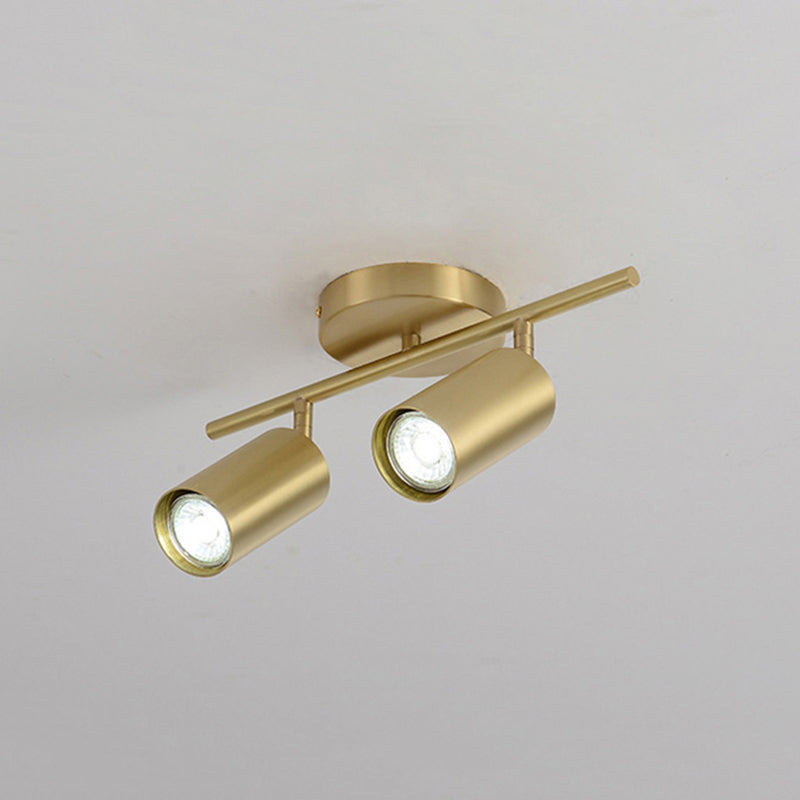 Postmodern Simplicity Cylinder Vanity Sconce Lights Brass Wall Mount Light Fixture for Bathroom