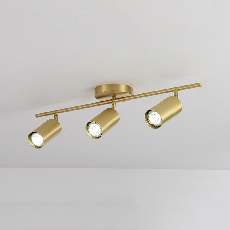 Postmodern Simplicity Cylinder Vanity Sconce Lights Brass Wall Mount Light Fixture for Bathroom