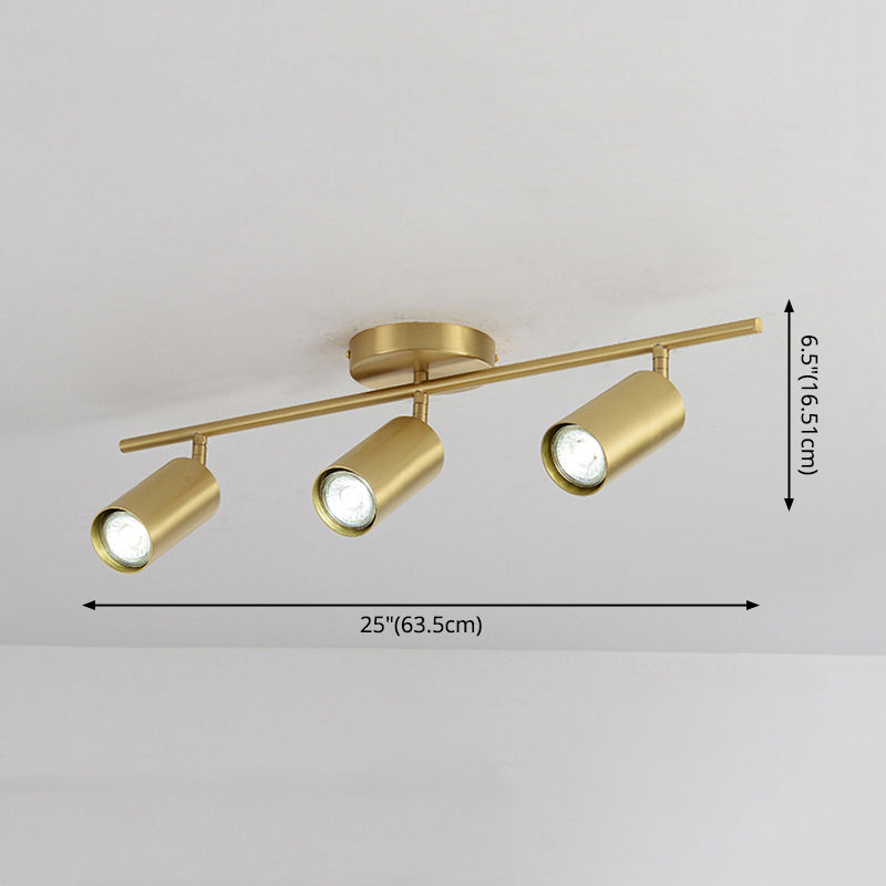 Postmodern Simplicity Cylinder Vanity Sconce Lights Brass Wall Mount Light Fixture for Bathroom