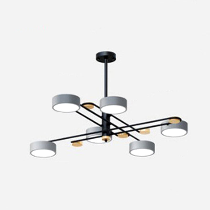 Nordic Starburst Chandelier Lighting Fixture Metal Living Room LED Ceiling Chandelier