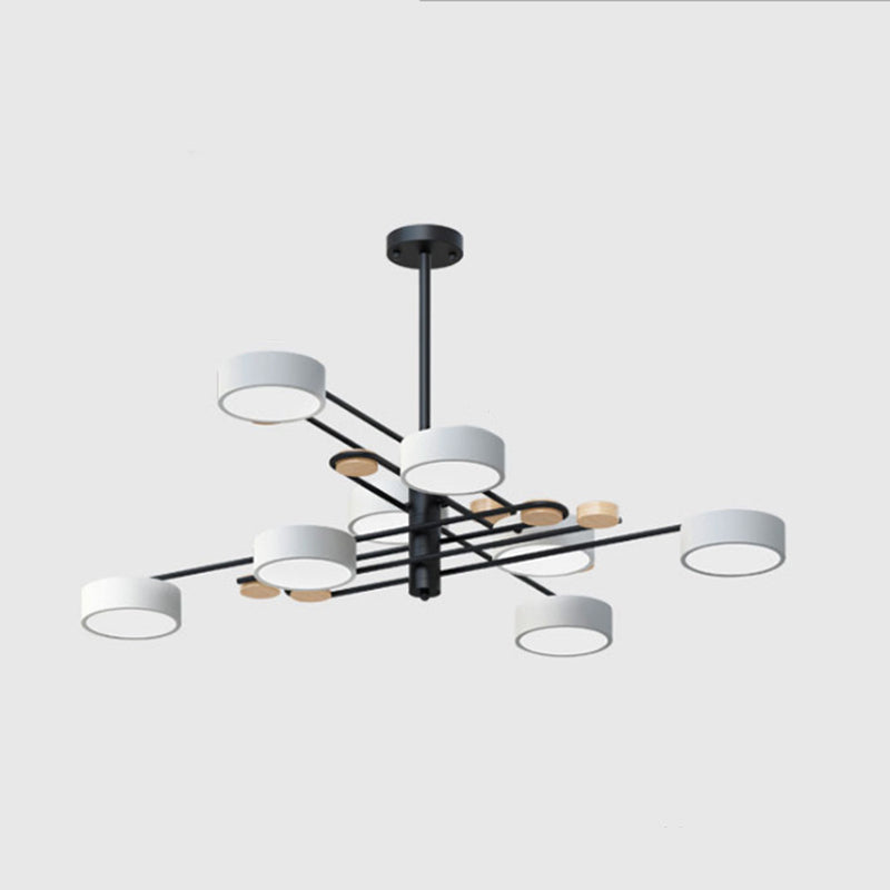 Nordic Starburst Chandelier Lighting Fixture Metal Living Room LED Ceiling Chandelier