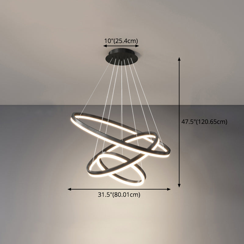 Apparecchi a soffitto in metallo nero Minimalismo Minimalismo LED ALIMENTI A TERIME