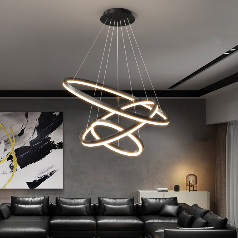 Apparecchi a soffitto in metallo nero Minimalismo Minimalismo LED ALIMENTI A TERIME