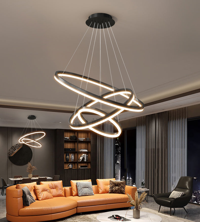 Apparecchi a soffitto in metallo nero Minimalismo Minimalismo LED ALIMENTI A TERIME