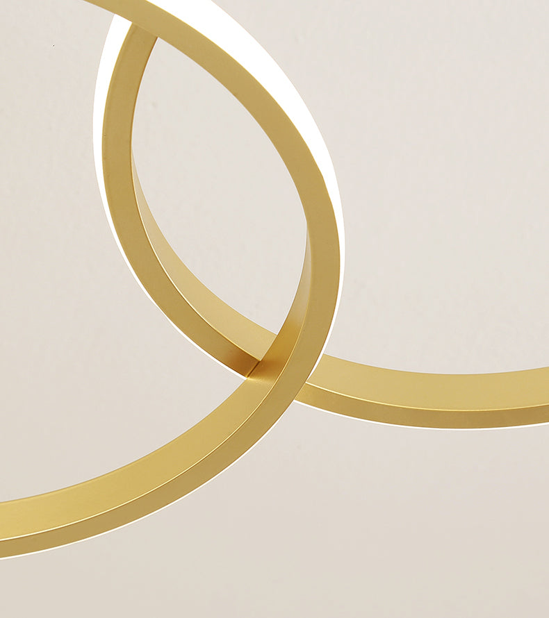 Luminaire linéaire en métal à LED Island Nouveau pendentif de plafond moderne pour salle à manger