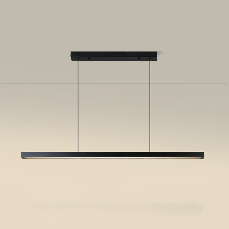 MEW Modern Isola Luci a ciondolo a LED lineare a 1 luce per sala da pranzo