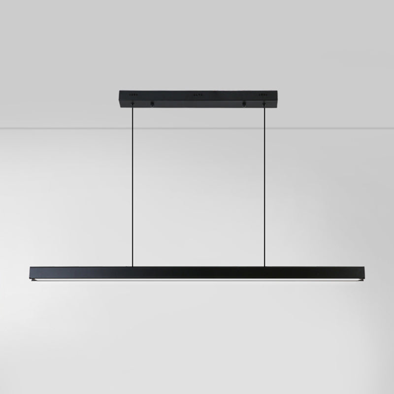 MEW Modern Isola Luci a ciondolo a LED lineare a 1 luce per sala da pranzo