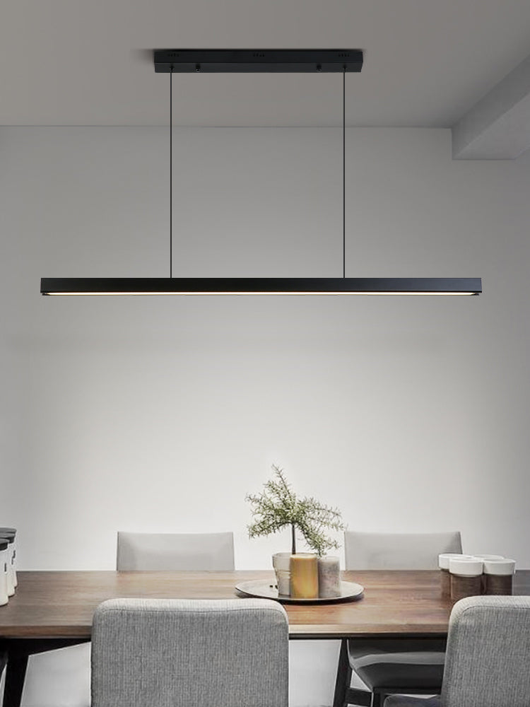 MEW Modern Isola Luci a ciondolo a LED lineare a 1 luce per sala da pranzo