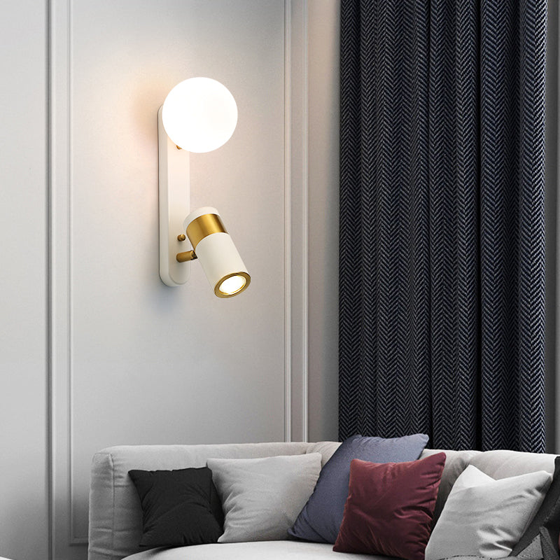 Glass Modern Nordic Wall Sconce Global 1 Spotlight Wall Mounted Light for Bedroom