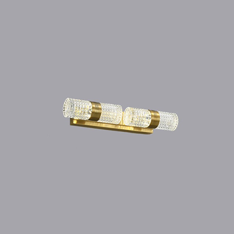 Postmodern Simplicity Cylinder Vanity Sconce Lights Acrylic Wall Mount Light Fixture for Bathroom