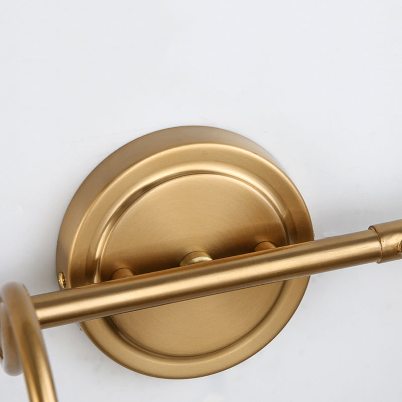 Postmodern Simplicity Bell Vanity Sconce Lights Metallic Wall Mount Light Fixture for Bathroom