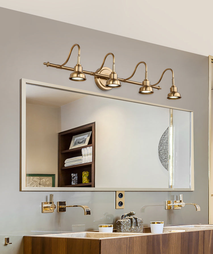 Postmoderne eenvoud Bell Vanity SCONCE LICHTEN METALLISCHE MULT MOUNT LIMMTER VOOR BADKAY