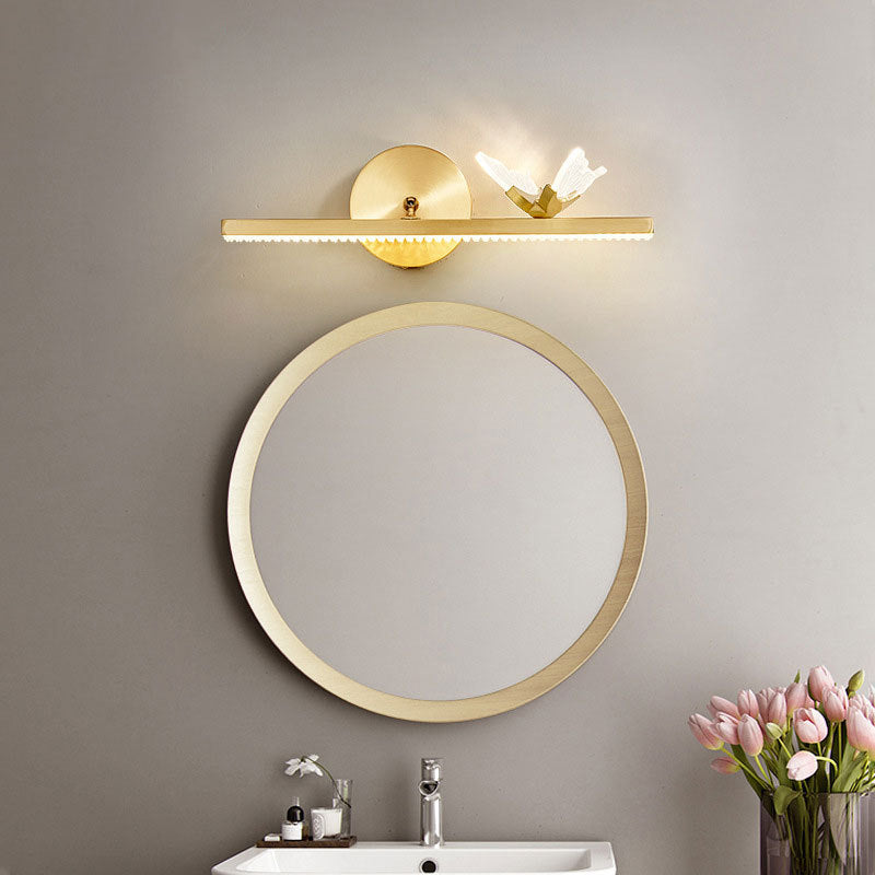 Contemporary Simplicity Linear Vanity Light Fixture Acrylic Wall Lighting Fixtures for Bathroom