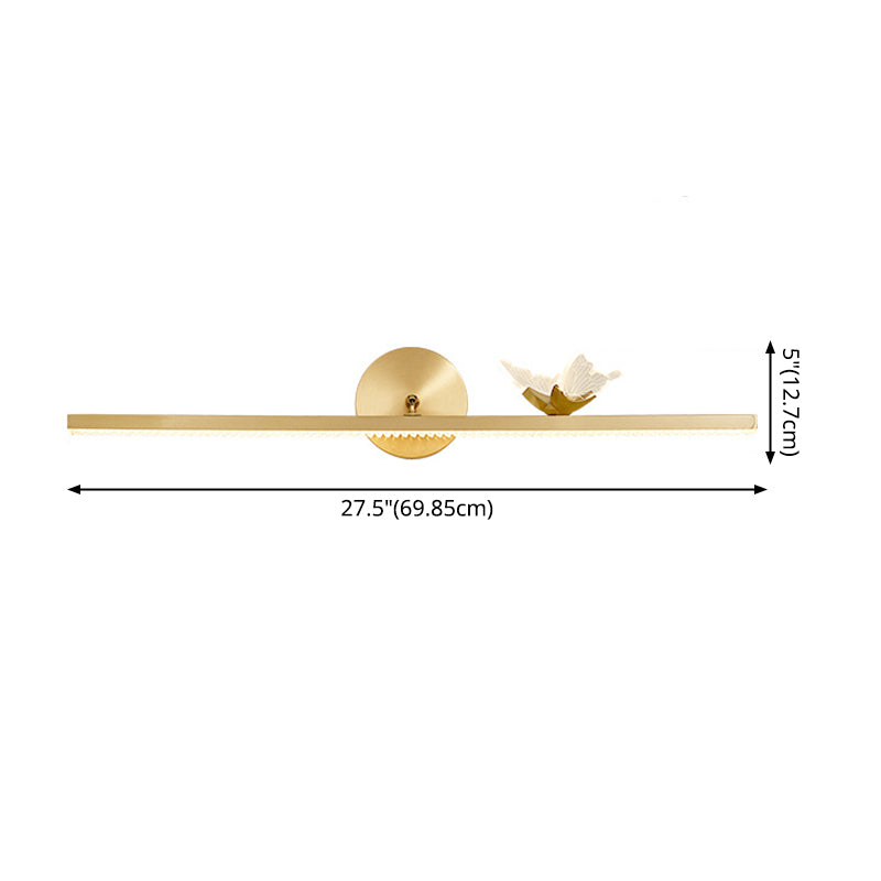 Contemporary Simplicity Linear Vanity Light Fixture Acrylic Wall Lighting Fixtures for Bathroom