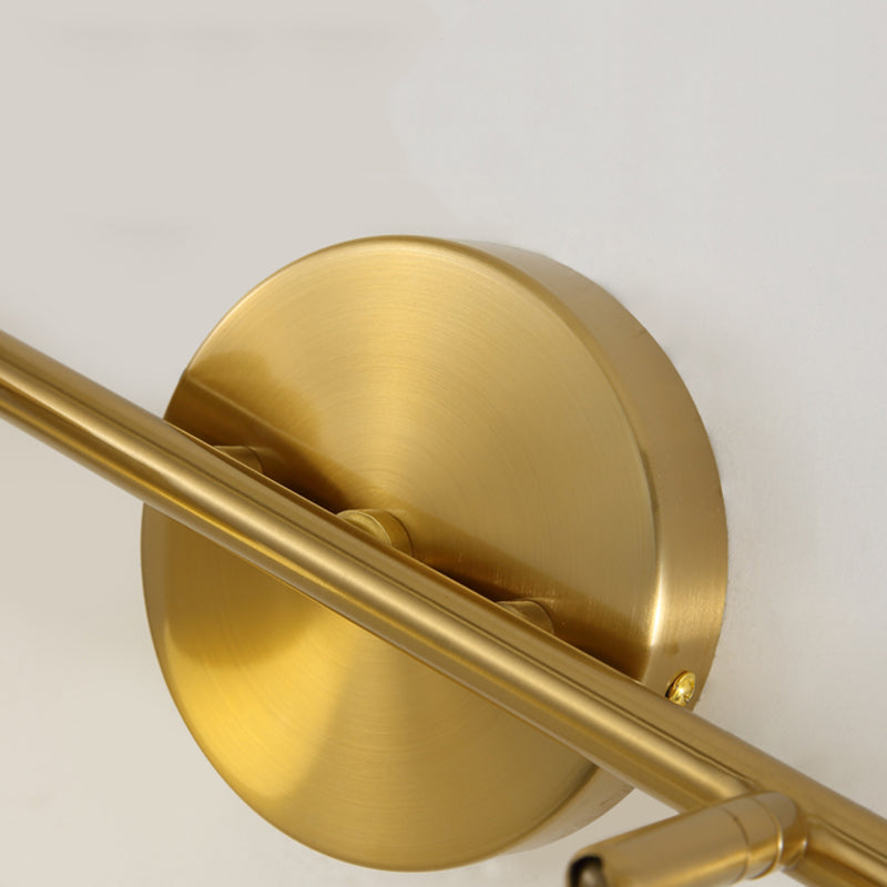 Bare Bulb Vanity Sconce Lights Ultra-modern Metallic Wall Sconce Lighting for Bathroom