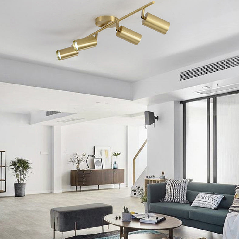 Postmodern Simplicity Cylinder Vanity Sconce Lights Brass Wall Mount Light Fixture for Bathroom