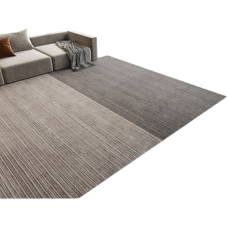 Tapis d'intérieur postmoderne de luxe, bloc de couleur gris, zone Non fendue, pour la décoration de la maison