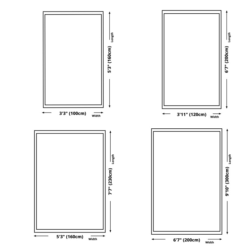 Minimalist Indoor Rug Abstract Pattern Creative Area Rug Polyester Anti-Slip Rug for Living Room