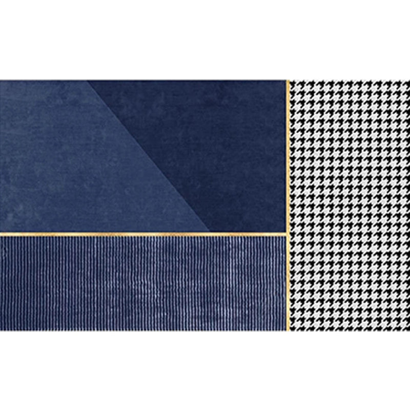 Multicolored Modern Rug Geometric Design Carpet Polyester Washable Indoor Rug for Living Room