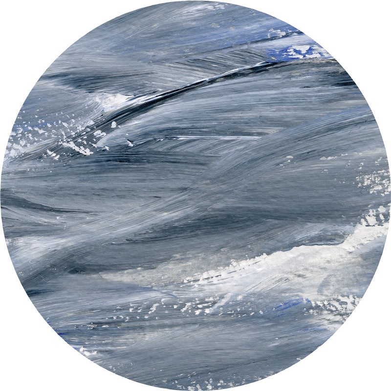 Casual Abstract Indoor Rug Yellow Polyester Rug Washable Carpet for Indoor Room