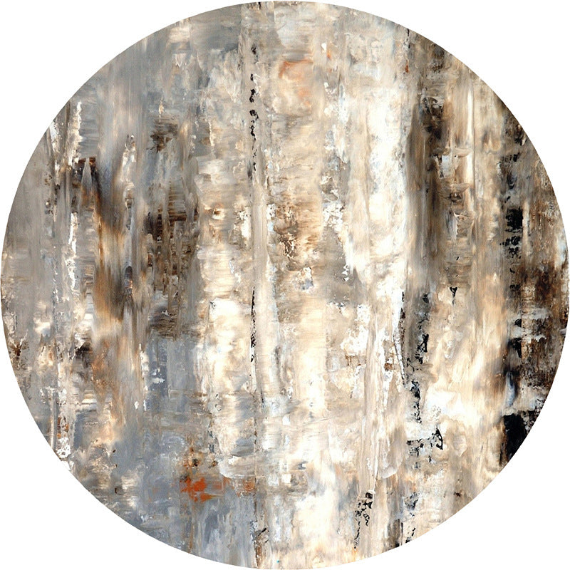 Casual Abstract Indoor Rug Yellow Polyester Rug Washable Carpet for Indoor Room