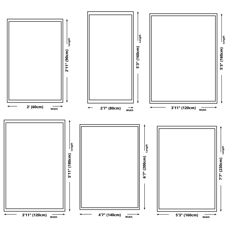 Fancy Color-Blocked Rug Grey Modern Area Carpet Polyester Non-Slip Backing Rug for Bedroom