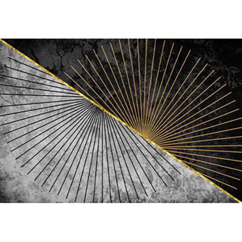 Contemporary Gray Rug Polyster Novelty Carpet Non-Slip Indoor Rug for Living Room