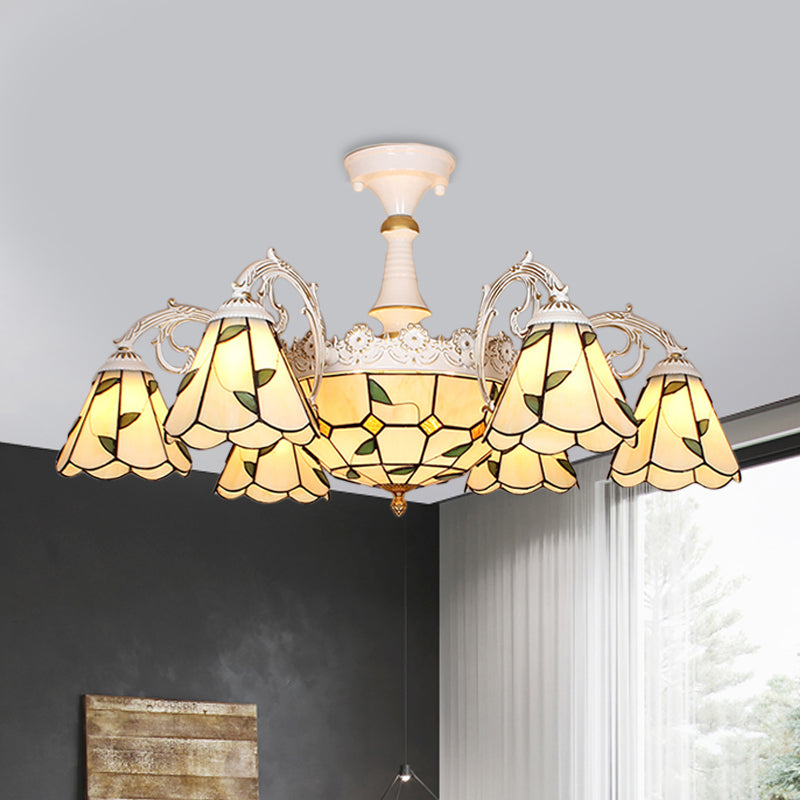 Plafond semi-flush en forme