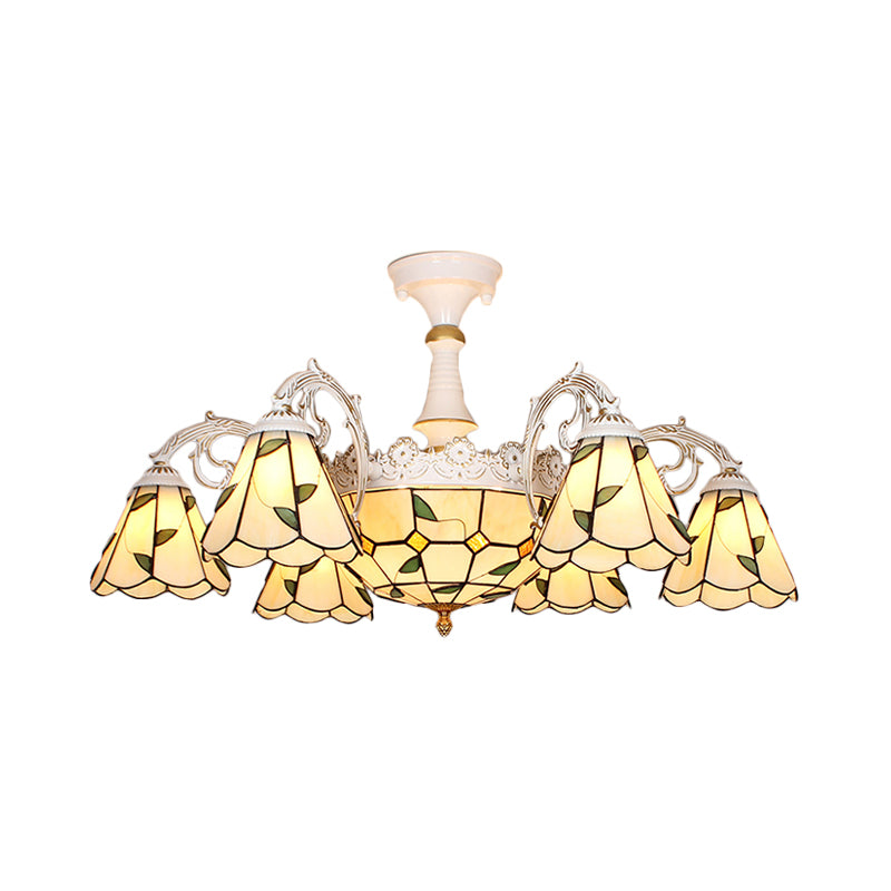 Plafond semi-flush en forme