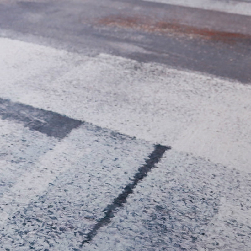 Gorgeous Living Room Carpet Gray Polyster Trendy Area Rug Non-Slip Backing Indoor Rug