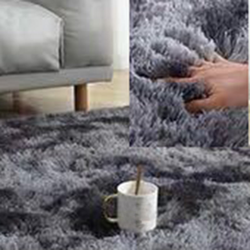 Simplicity Tie dye Shag Carpet Polyester Indoor Rug Non-Slip Backing Area Carpet for Home Decoration