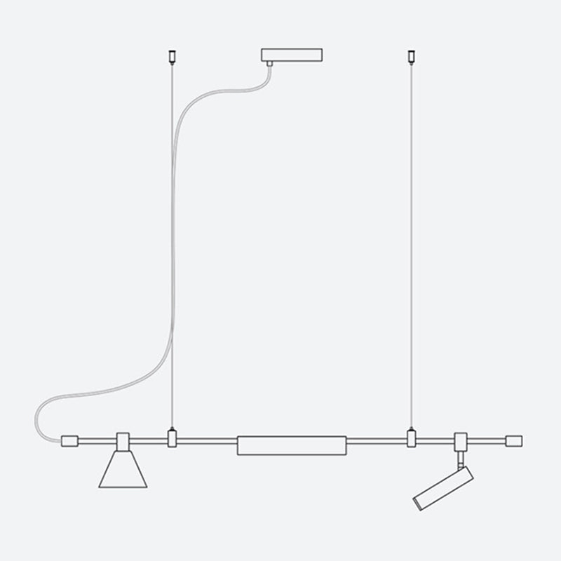 Cylinder Island Lighting Metallic Contemporary Simplicity Pendant Lighting Fixtures for Restaurant